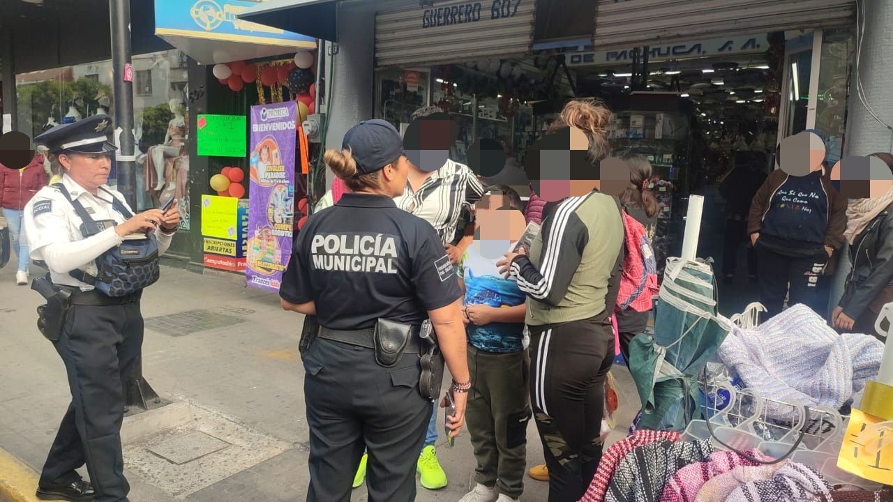 Policía de Pachuca localiza menor de edad extraviado