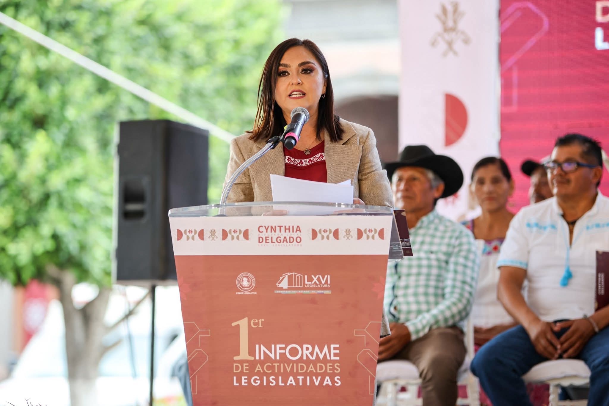 Cynthia Delgado Mendoza presentó su primer informe de actividades legislativas