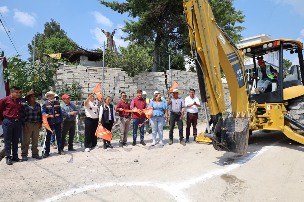 Inicia obra de red de drenaje sanitario en San Buenaventura, Tepeji del Río