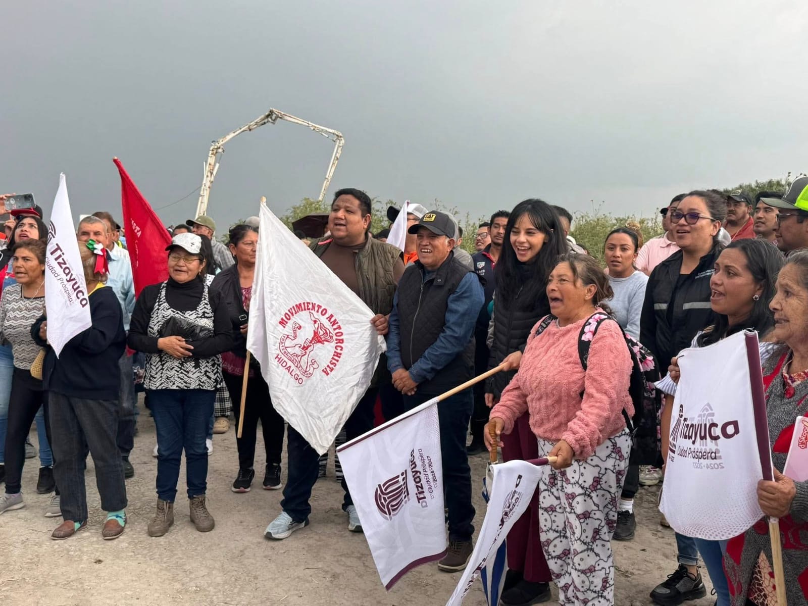 Colonia antorchista José Humberto logra obra de drenaje en Tizayuca