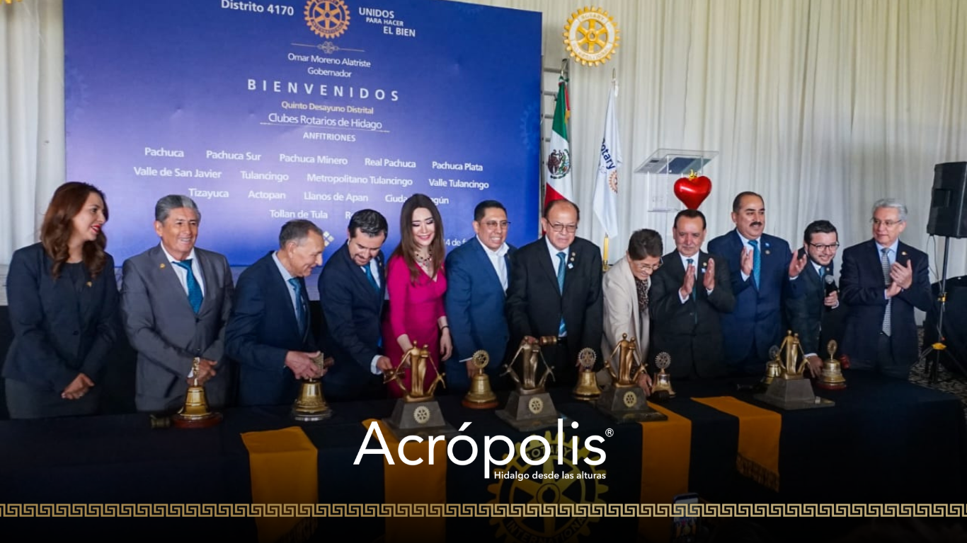Rotary celebra la amistad como base del servicio en su Quinto Desayuno Distrital en Pachuca