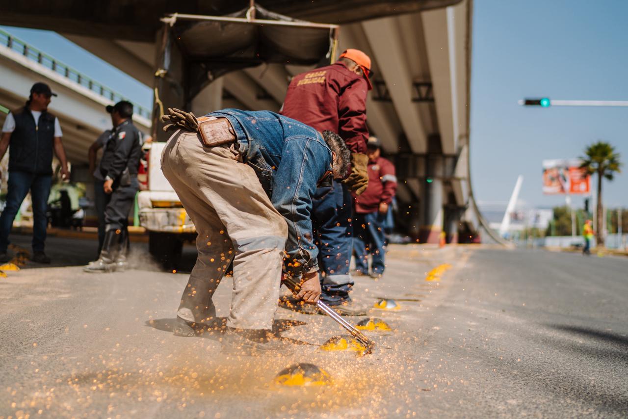 Más de 30 mil vehículos en Pachuca se benefician con acciones de movilidad en bulevar Felipe Ángeles y Avenida Tecnológico de Monterrey