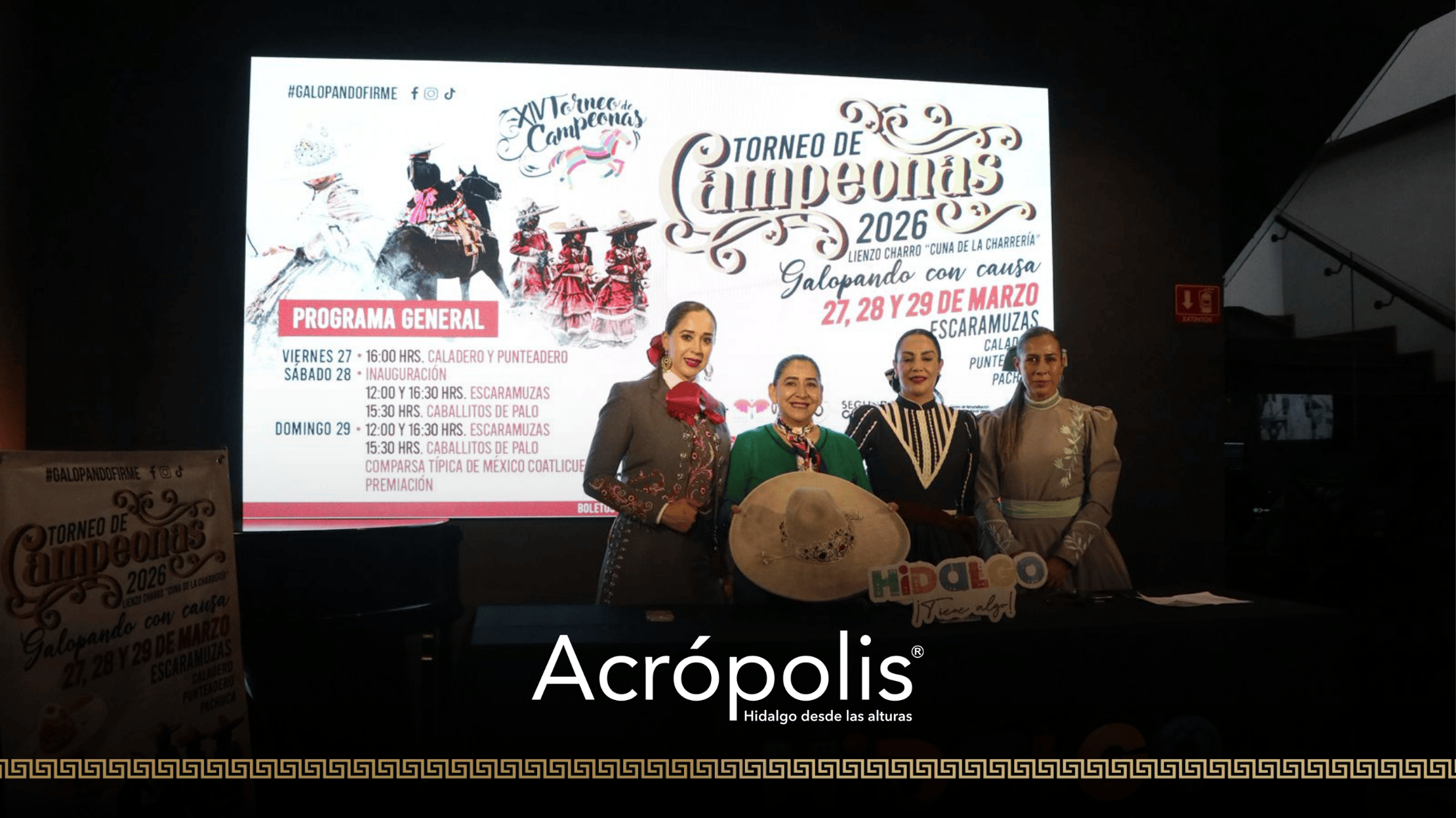 Hidalgo albergará el XIV Torneo de Campeonas 2026 de charrería