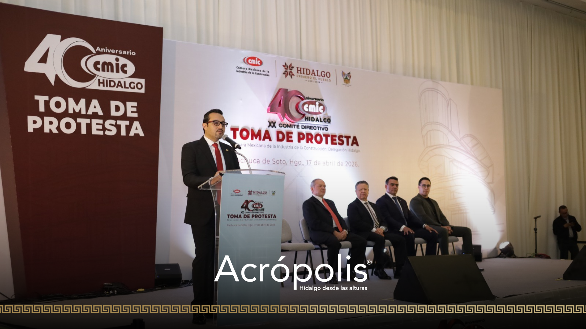 CON RESPALDO DEL GOBERNADOR Y AMPLIA PRESENCIA INSTITUCIONAL, ASUME GERMÁN CARRILLO LA PRESIDENCIA DE CMIC HIDALGO